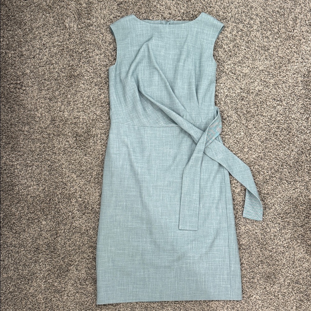 Ann Taylor Elegant Sleeveless Light Blue Dress
